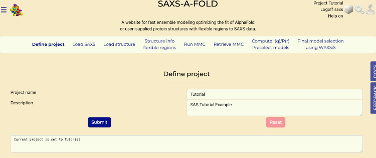 Define Project Screenshot