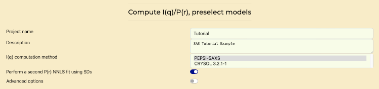 Compute and Fit I(q) Profiles Screenshot
