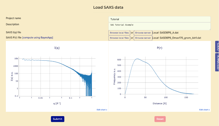 SAXS Data Screenshot